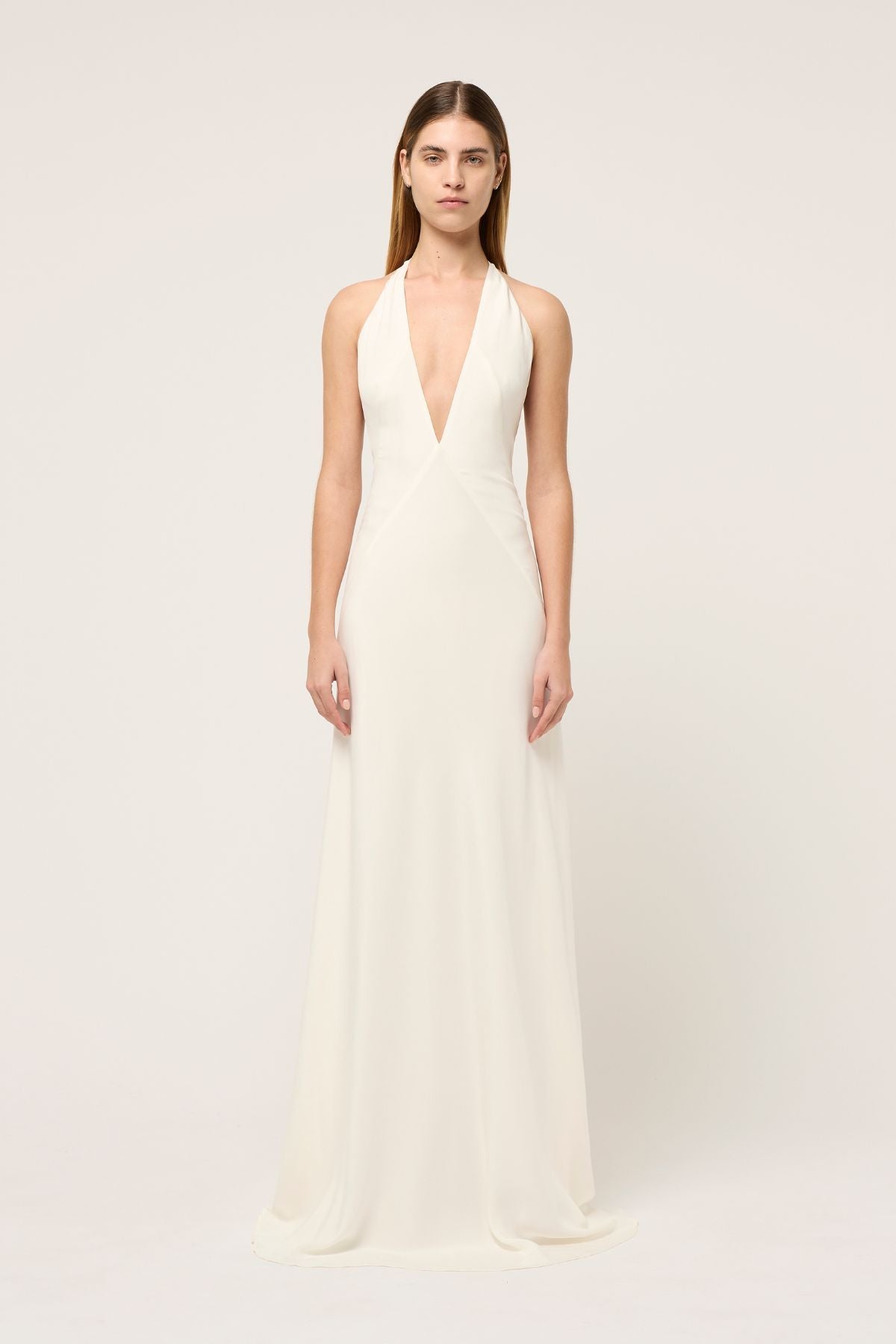 ALEXANDRA SILK CREPE MAXI DRESS