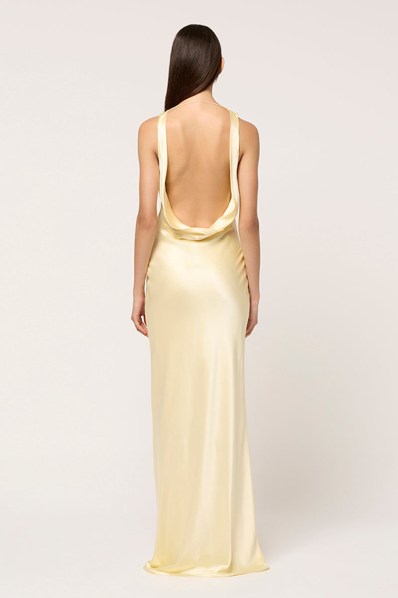 DRAPE FRONT MAXI DRESS - MICHAEL LO SORDO DRAPE FRONT MAXI DRESS - MICHAEL LO SORDO