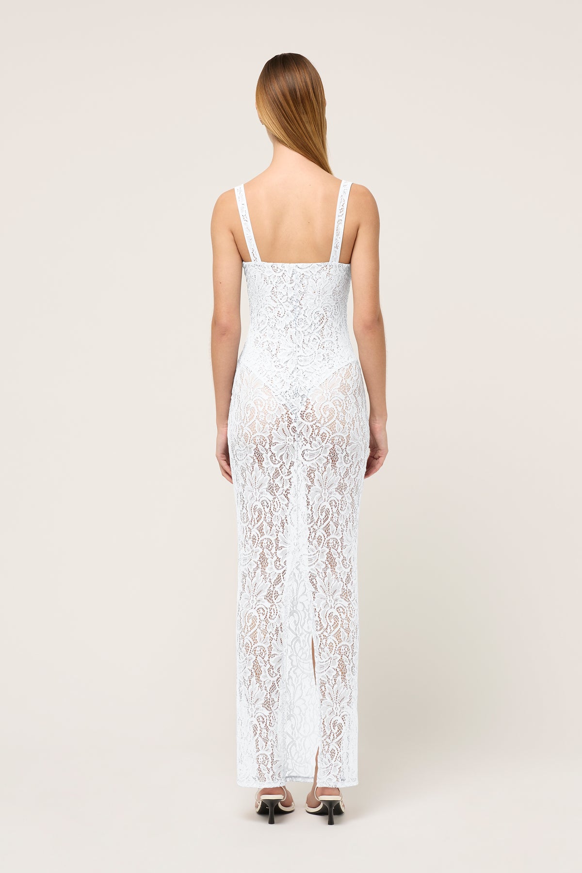 HALLE LACE MIDI DRESS