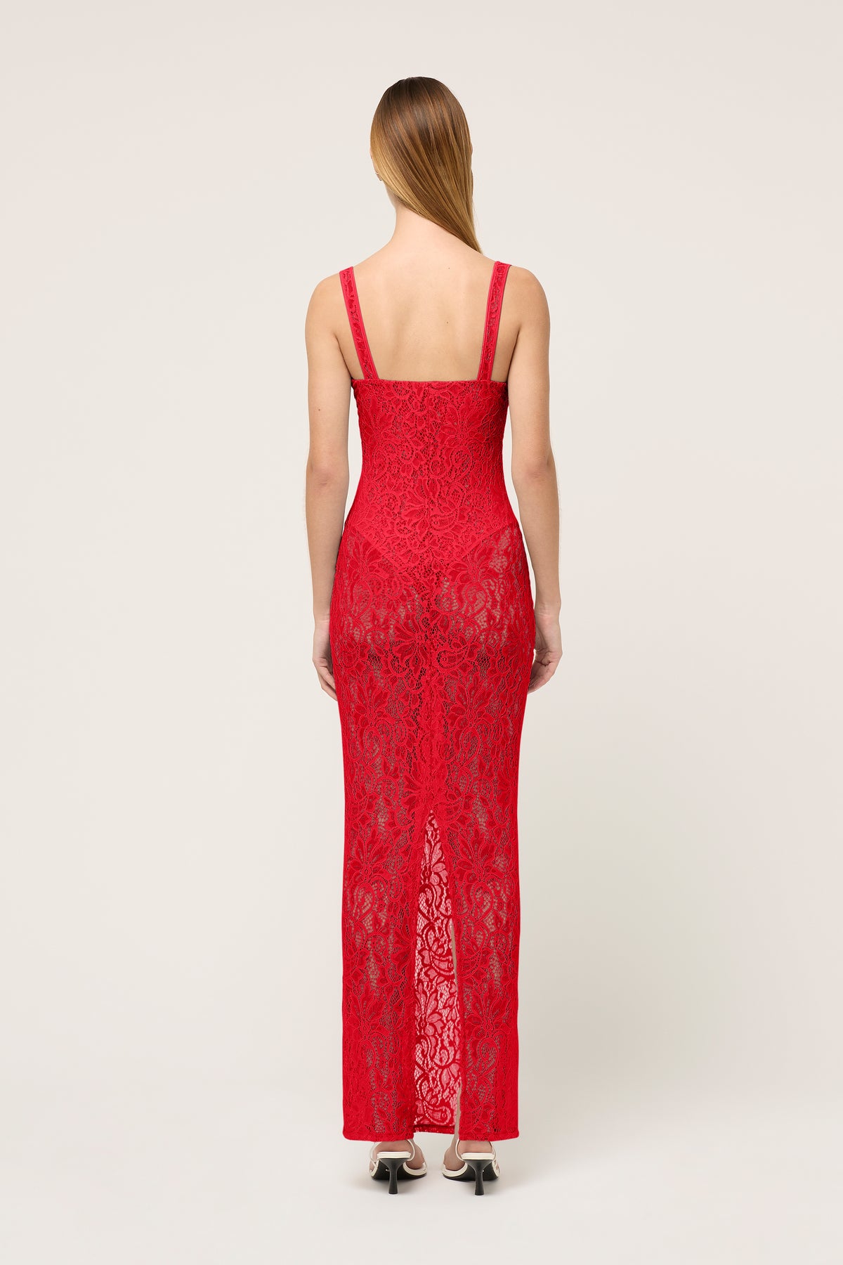 HALLE LACE MIDI DRESS