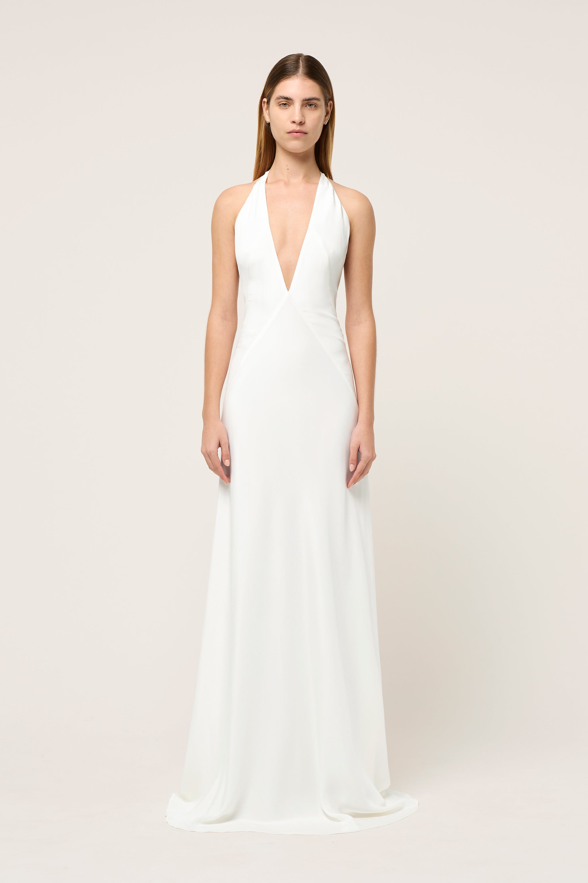 alexandra silk satin maxi dress Michael Lo Sordo - Alexandra Silk-Satin Maxi Dress