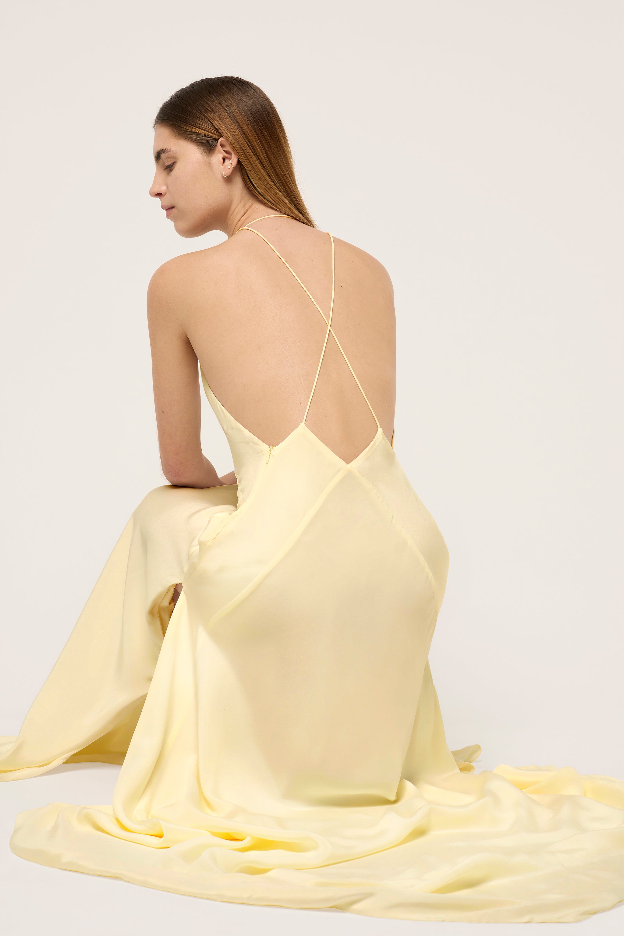 ALEXANDRA SILK SATIN MAXI DRESS - PRE ORDER - - MICHAEL LO SORDO ALEXANDRA SILK SATIN MAXI DRESS - PRE ORDER - - MICHAEL LO SORDO