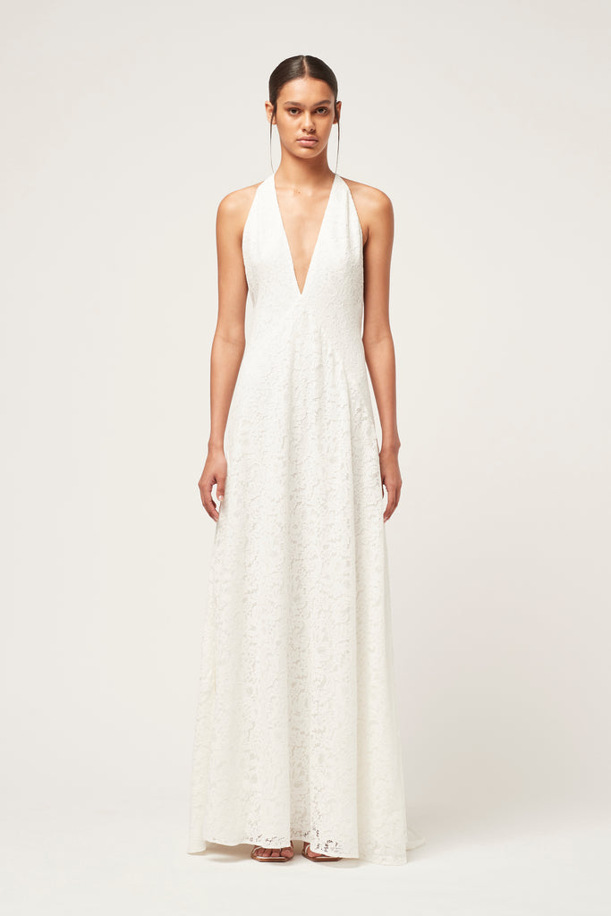 ALEXANDRA CORD LACE MAXI DRESS